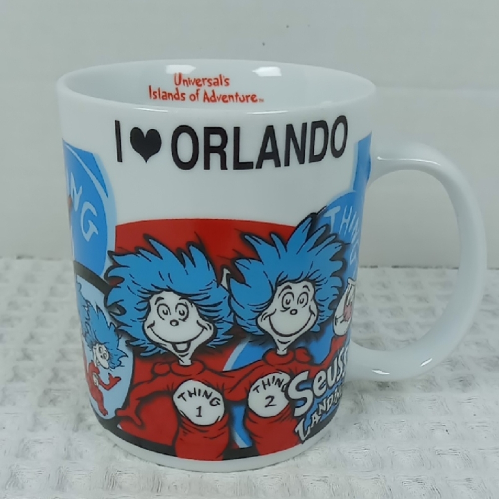 Dr.Seuss Enterprises Thing 1 & Thing 2 Coffee Mug Universals Island of Adventure